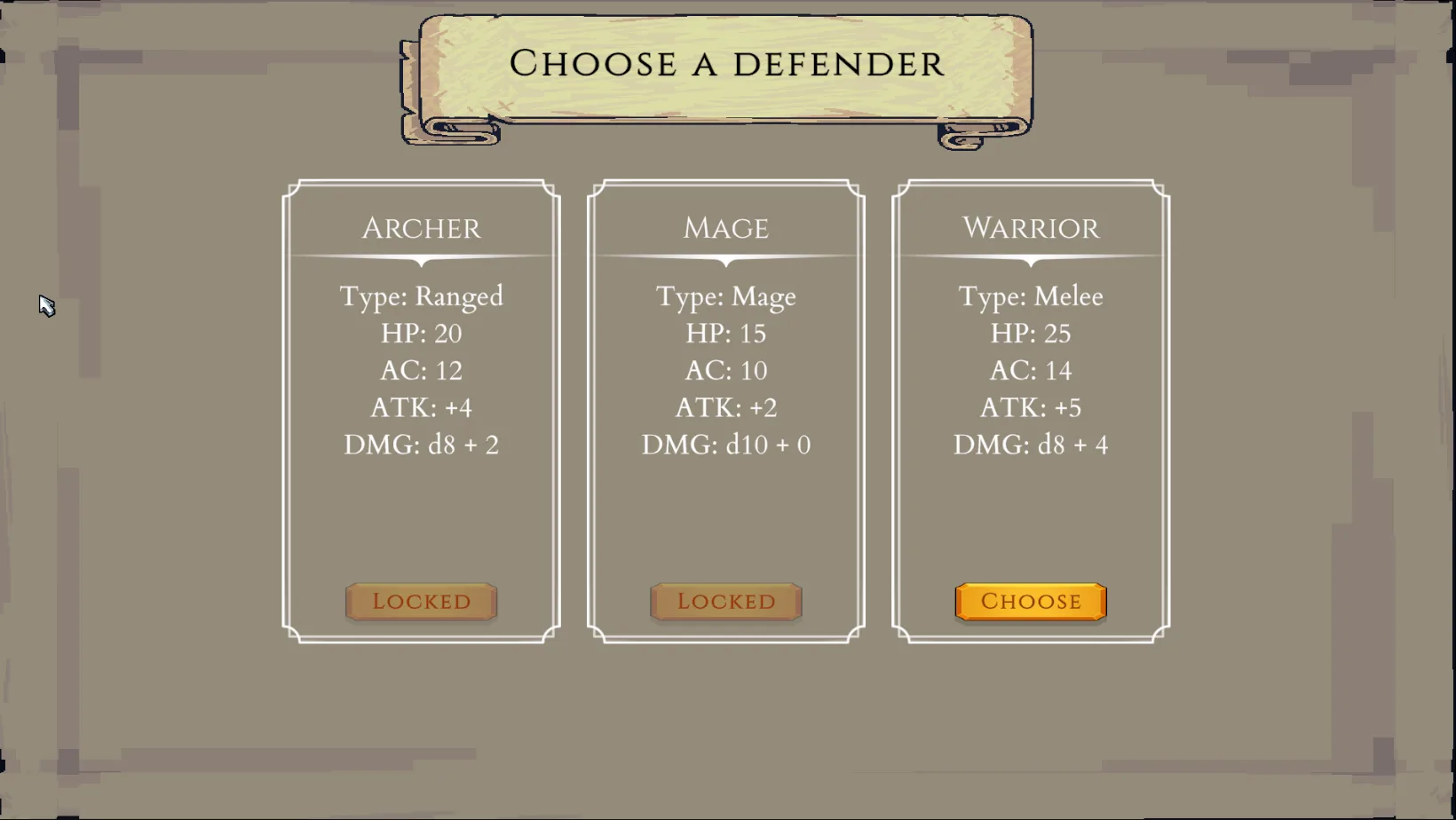 Dice No Dice alpha 0.0.2 defender and lane interface