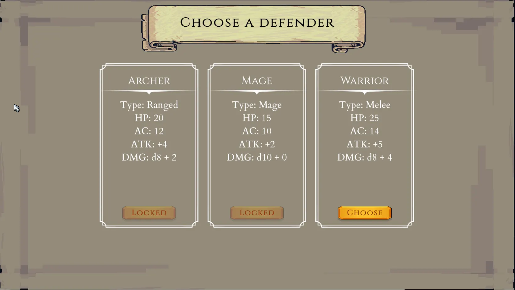 Dice No Dice alpha 0.0.2 defender and lane interface