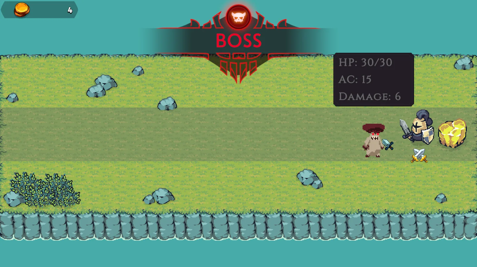 Dice No Dice alpha 0.0.2 combat encounter with upgraded UI